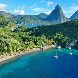 ***** Semesteranläggning (resort) Jade Mountain Saint Lucia